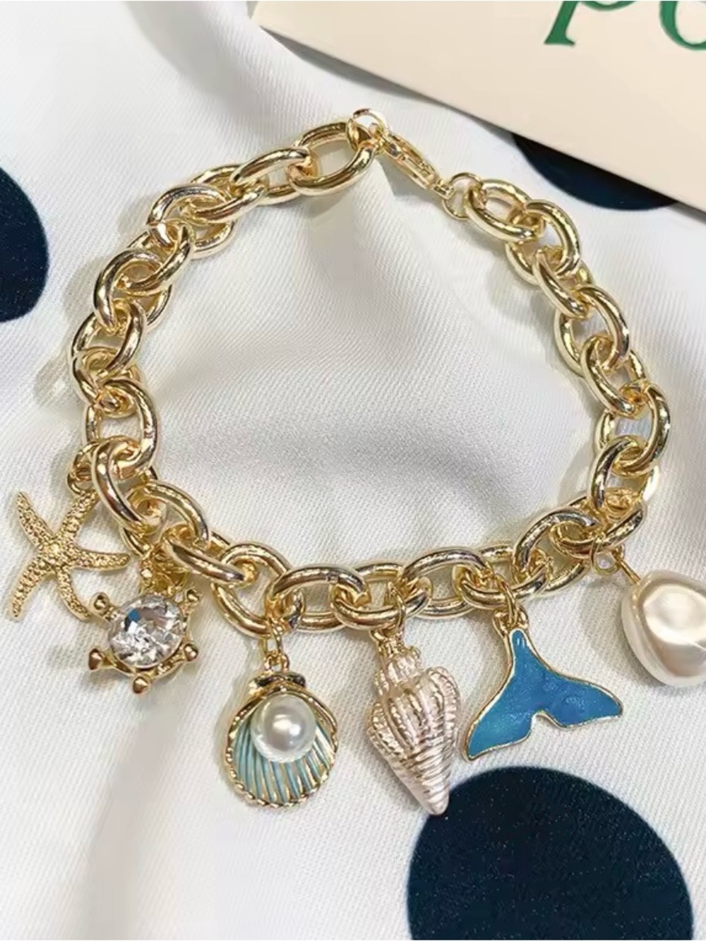 Gold Beach Charm Bracelet - Picture 4 of 5